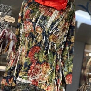 NEW-A Rare Bird Crushed Velvet Top